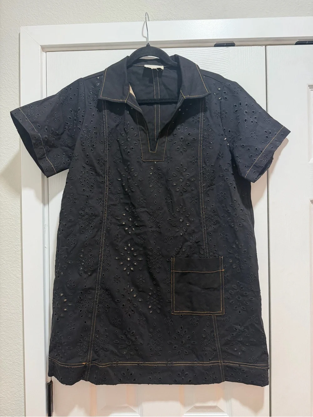 Umgee Black Women's Eyelet Dress Size Small